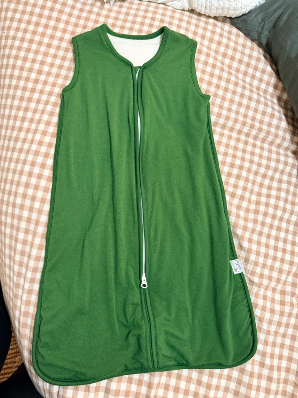 Copper Pearl Green Baby Sleep Sack with Front Zip